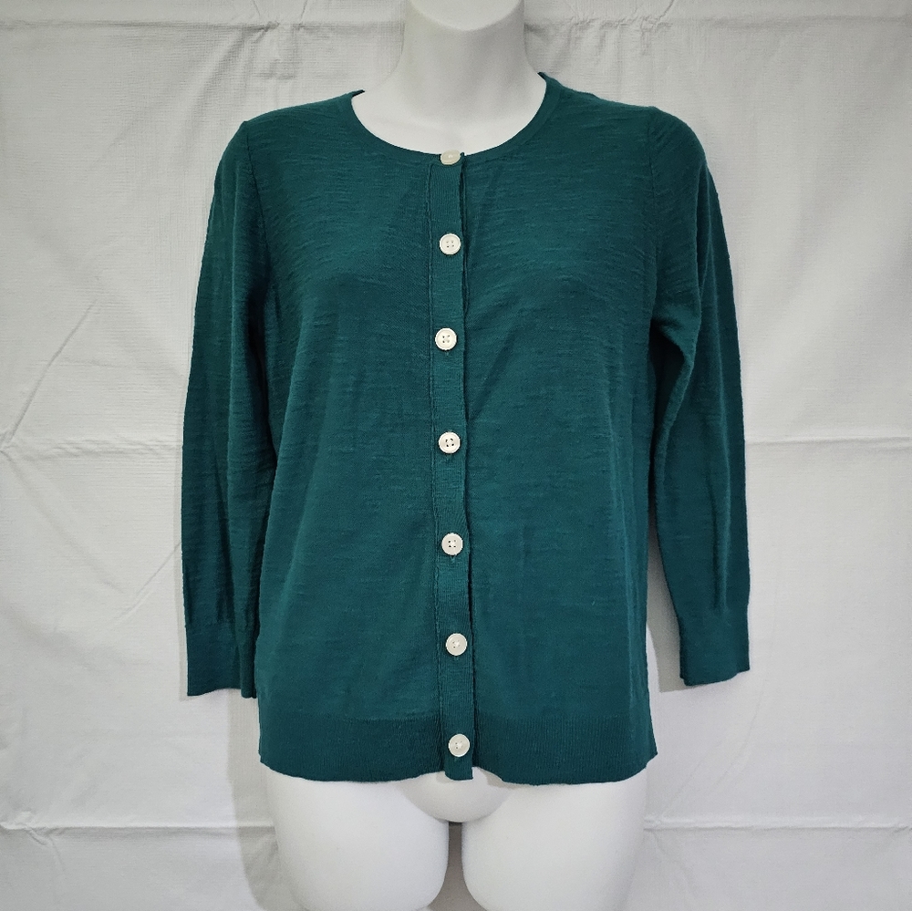 Teal Cardigan LOFT